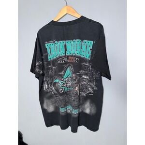 Iron Horse‎ Saloon Ormond Beach FL Bike Week 2009 Graphic T Shirt Black Vintage